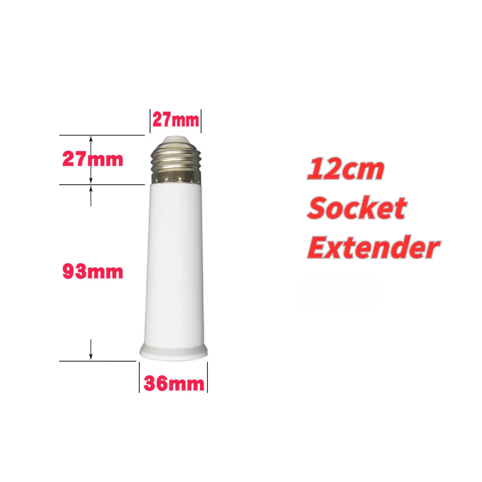 Prolongateur de douille d'ampoule, support de lampe à base rotative, convertisseur d'extension, 12 c