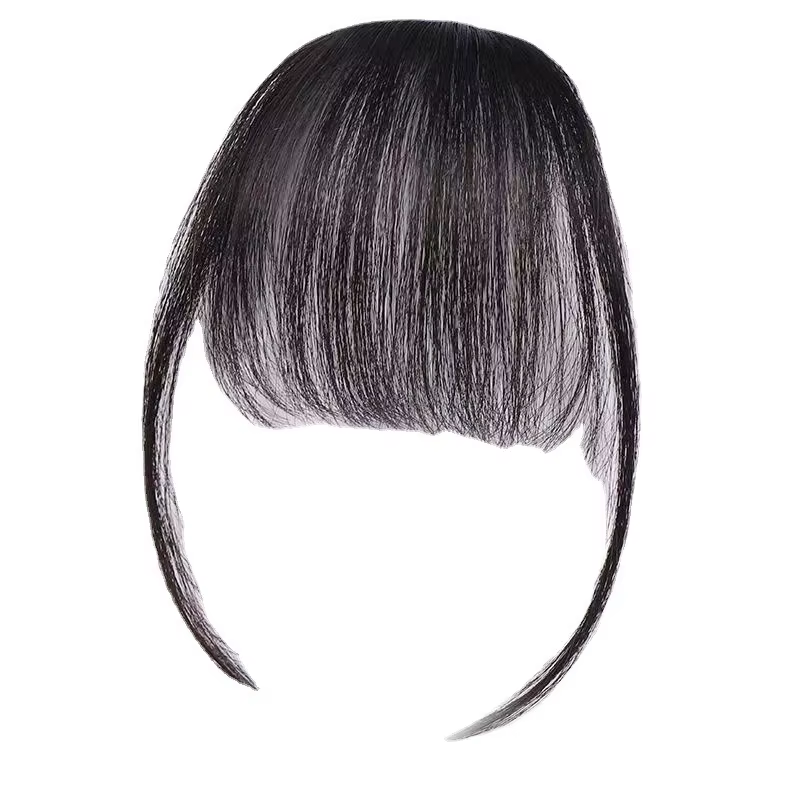 3D Remy cheveux humains Air frange pour fille femmes front réédition une pince dans les Extensions d