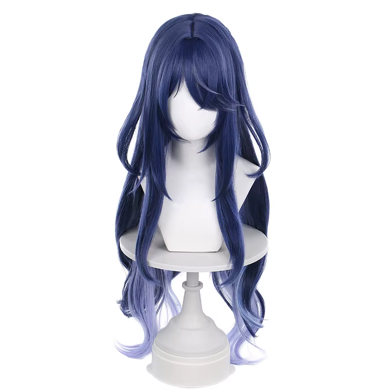 UWOWO Lauma perruque jeu Genshin impact Lauma Cosplay perruque cheveux longs cheveux bleus Halloween