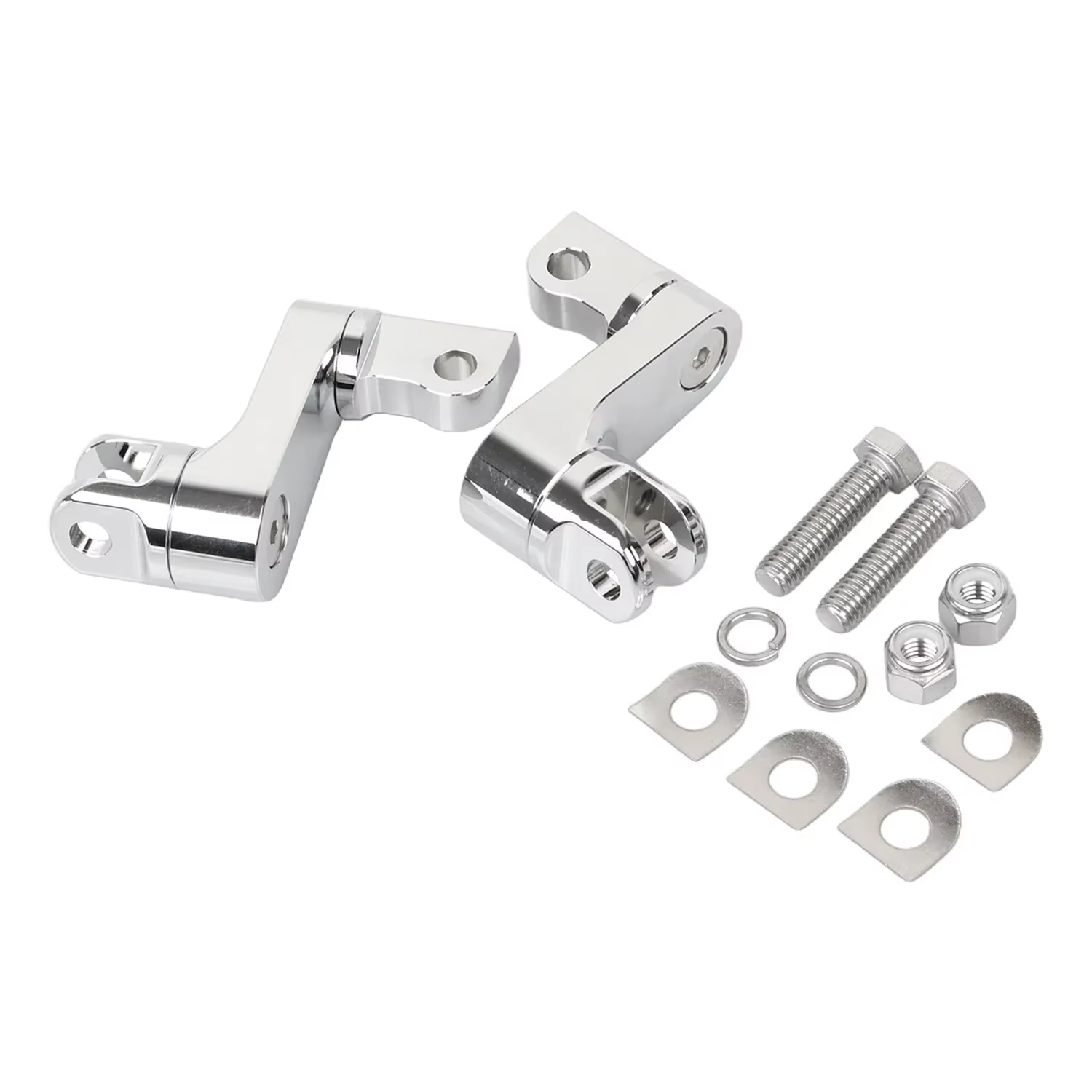 Support d'extensions de repose-pieds mâle en aluminium chromé CNC, pour Harley Sportster Touring Roa