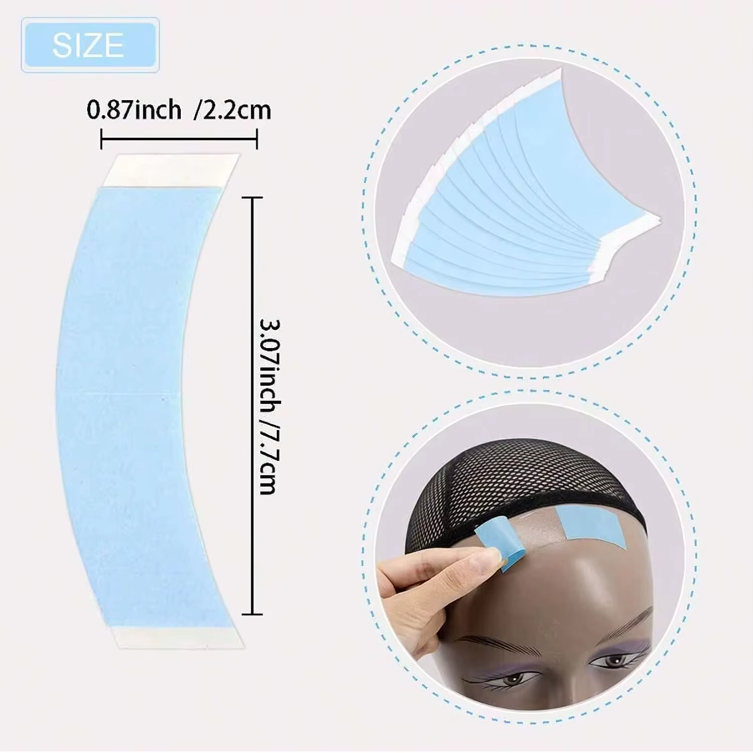 Adhésif imperméable Double face pour perruques en dentelle, ruban de maintien audacieux pour perruqu