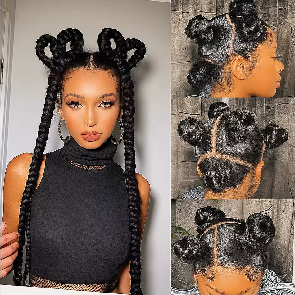 Perruque Full Lace Wig naturelle brésilienne lisse, cheveux lisses, densité 250, pre-plucked, 360 HD