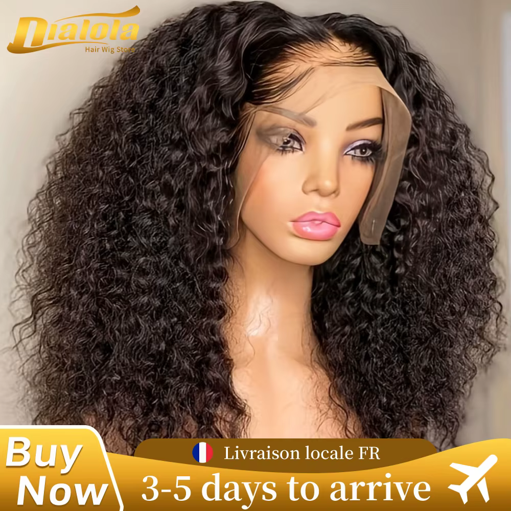 36Inch Curly HD Lace Front Wig 13x4 13x6 HD Lace Frontal Human Hair Deep Water Wave Wig For Women Pr