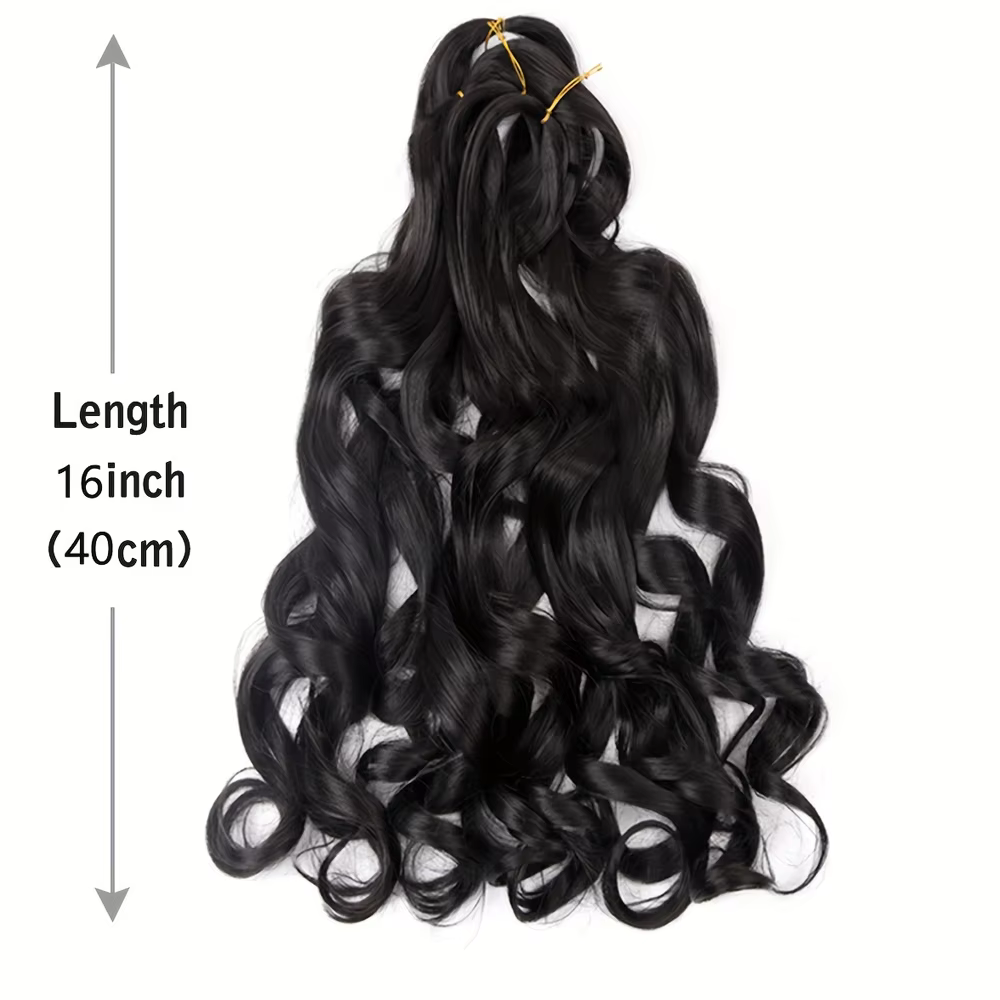 Extensions de cheveux tressés en spirale pour femmes, boucles françaises, cheveux synthétiques pré-é
