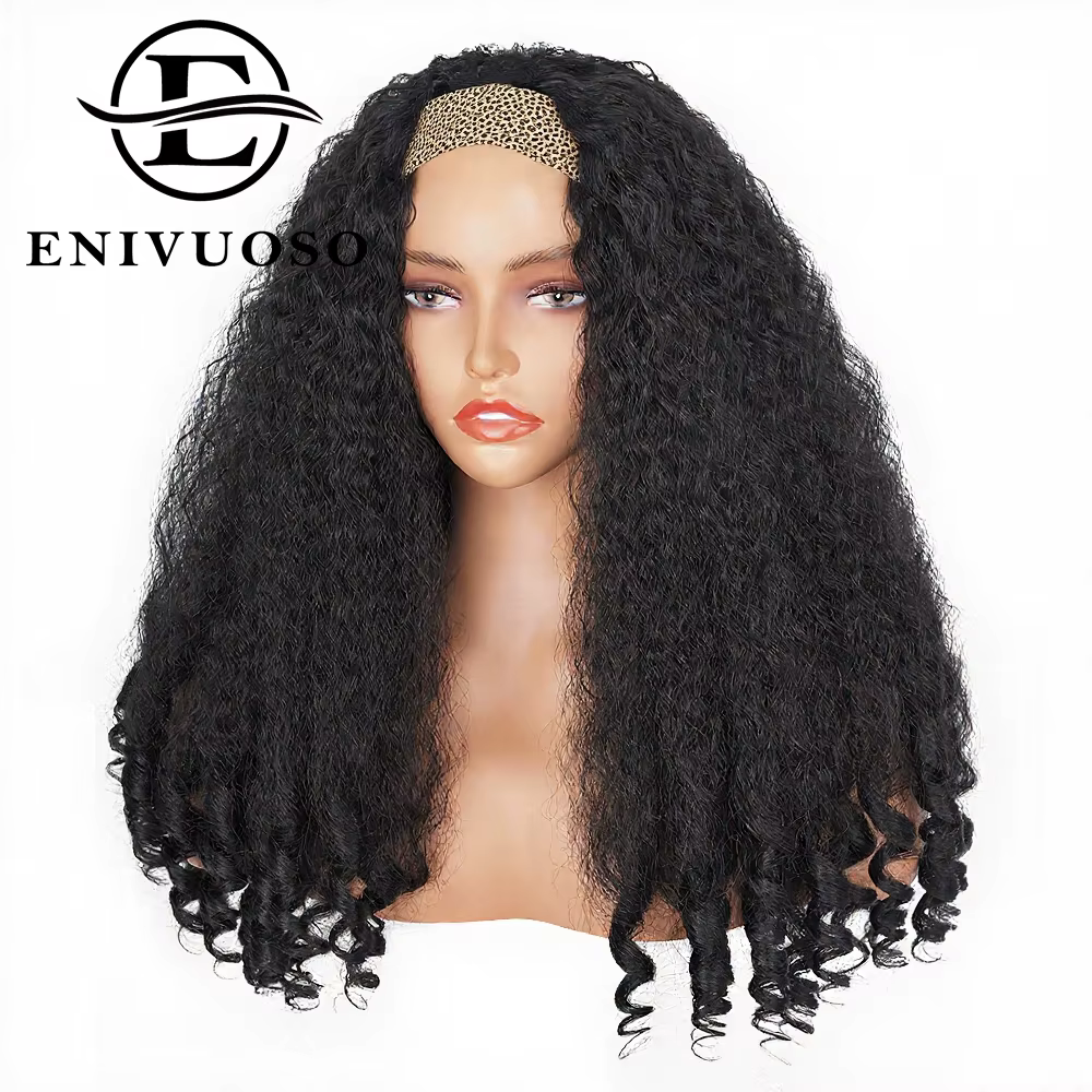 Perruques Afro bouclées pour femmes noires, perruque synthétique tressée noire naturelle, perruque l