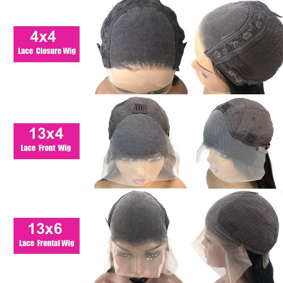 Perruque Deep Wave Lace Front Wig Remy naturelle, cheveux bouclés, brun chocolat, 13x6 HD, 13x4, 180
