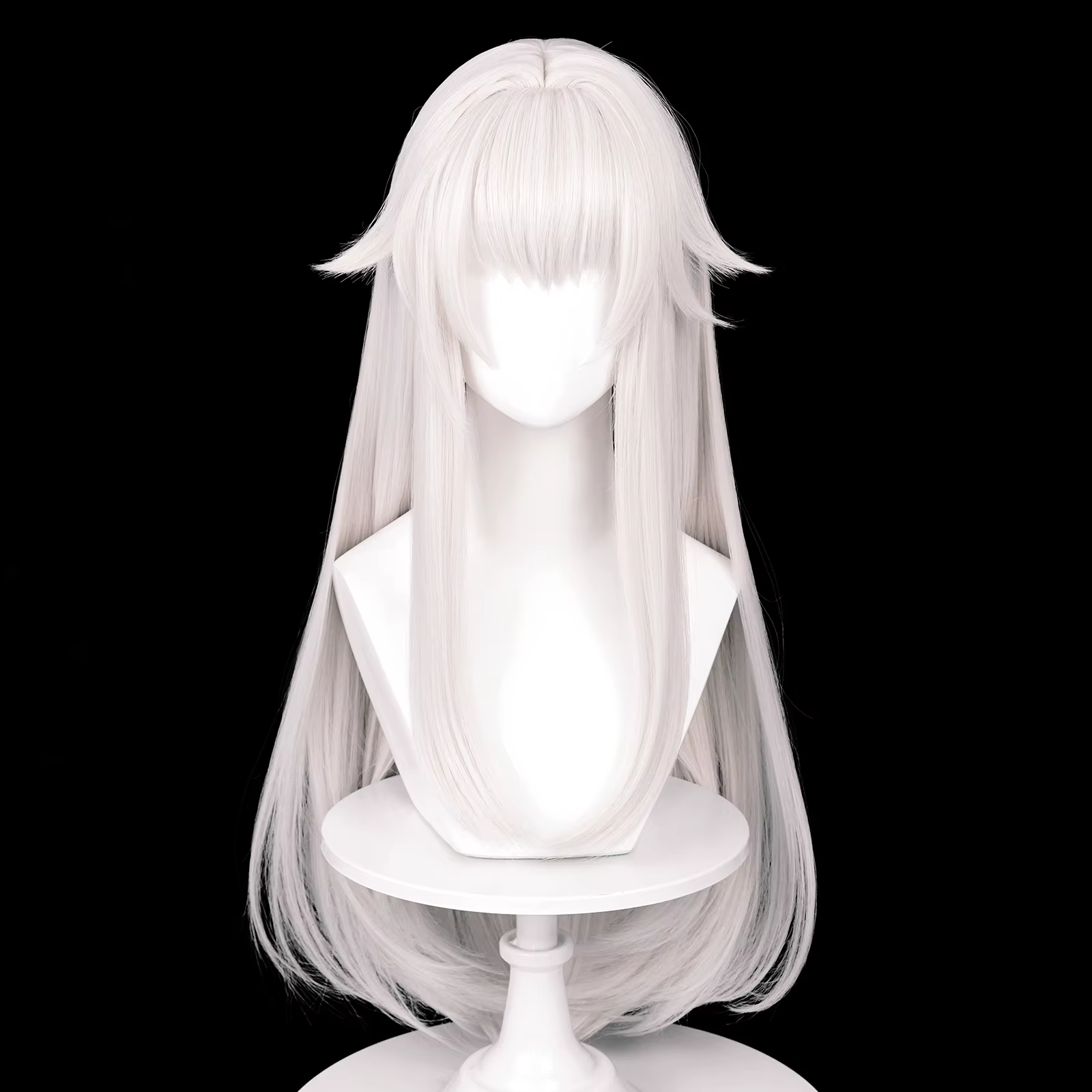 MSIWIGS – perruques de Cosplay synthétiques longues et lisses, cheveux blancs résistants à la chaleu