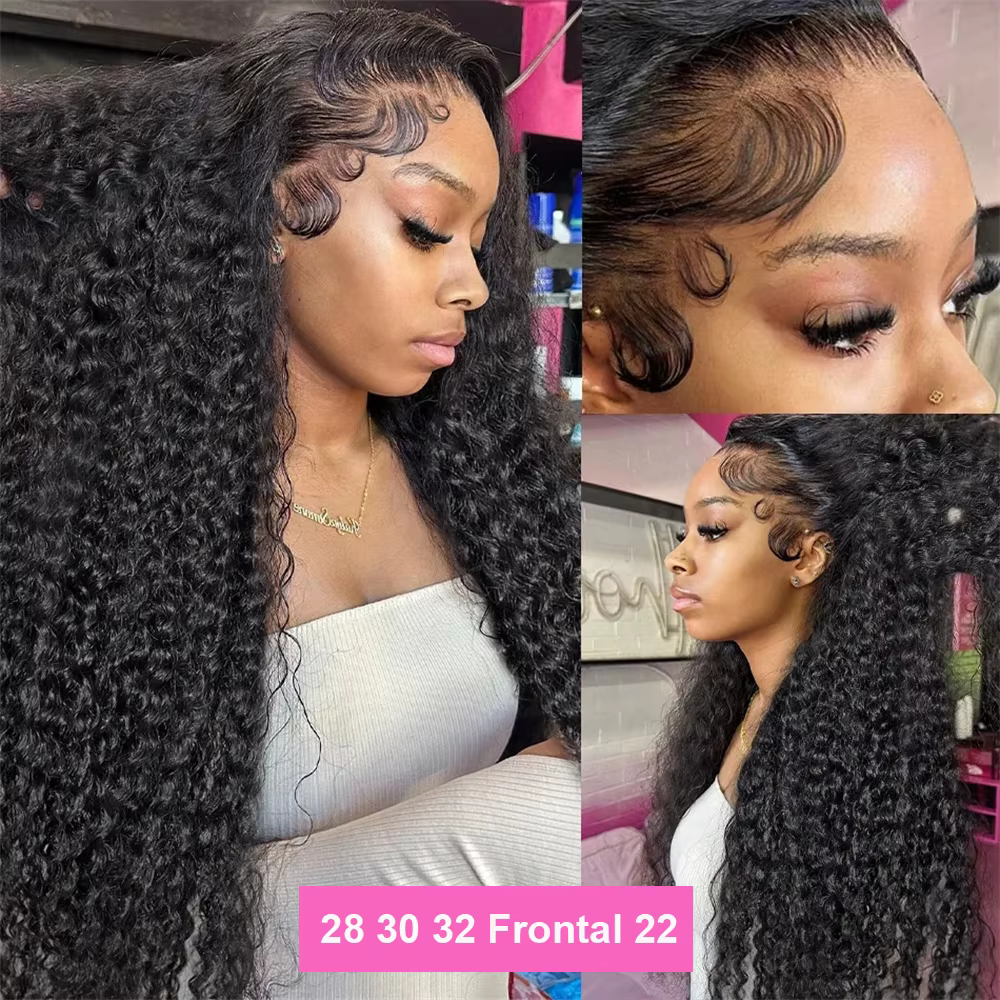 Extensions de cheveux humains 100% naturels non traités, ondulés en profondeur, volumineux et épais,