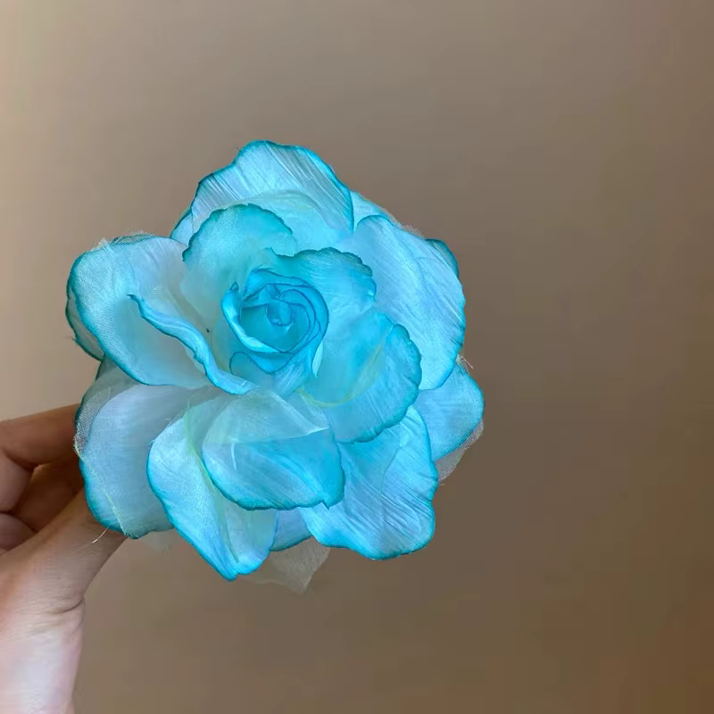 2025 Pince à cheveux à fleurs pour femmes, pinces fleurs pour filles, pince à cheveux à fleurs rose 