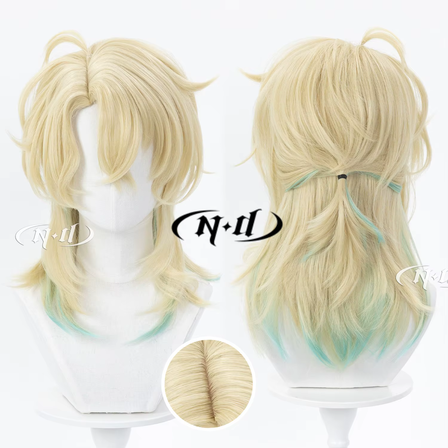 Perruques de cosplay ND Brand Luuk Herssen WuWa Wuthering Waves pour Comic-con, Cosplayer, Halloween