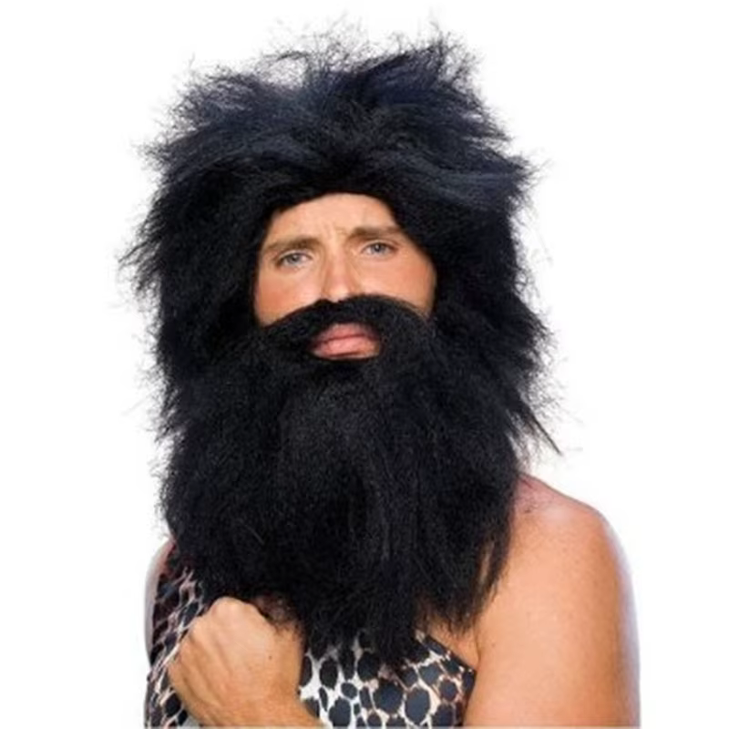 Savage perruque bandeau perruque barbe Cosplay masque Halloween fête décoration Cosplay accessoires 