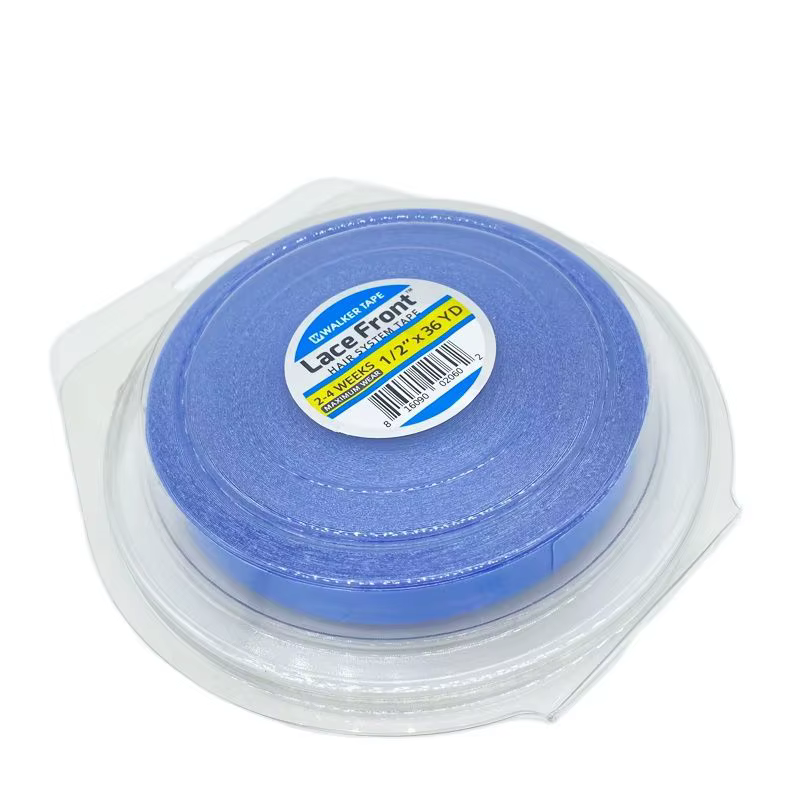 Tout avec boîte 0.8/1.0/1.27 cm largeur 12 yards ruban avant en dentelle bleue ruban Double face rub