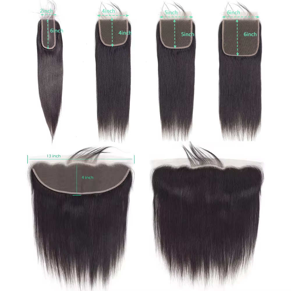Straight 4x4 5x5 6x6 Mèches Avec Closures Perruque Vietnamienne Haut Qualité Closure Cheveux Humain 