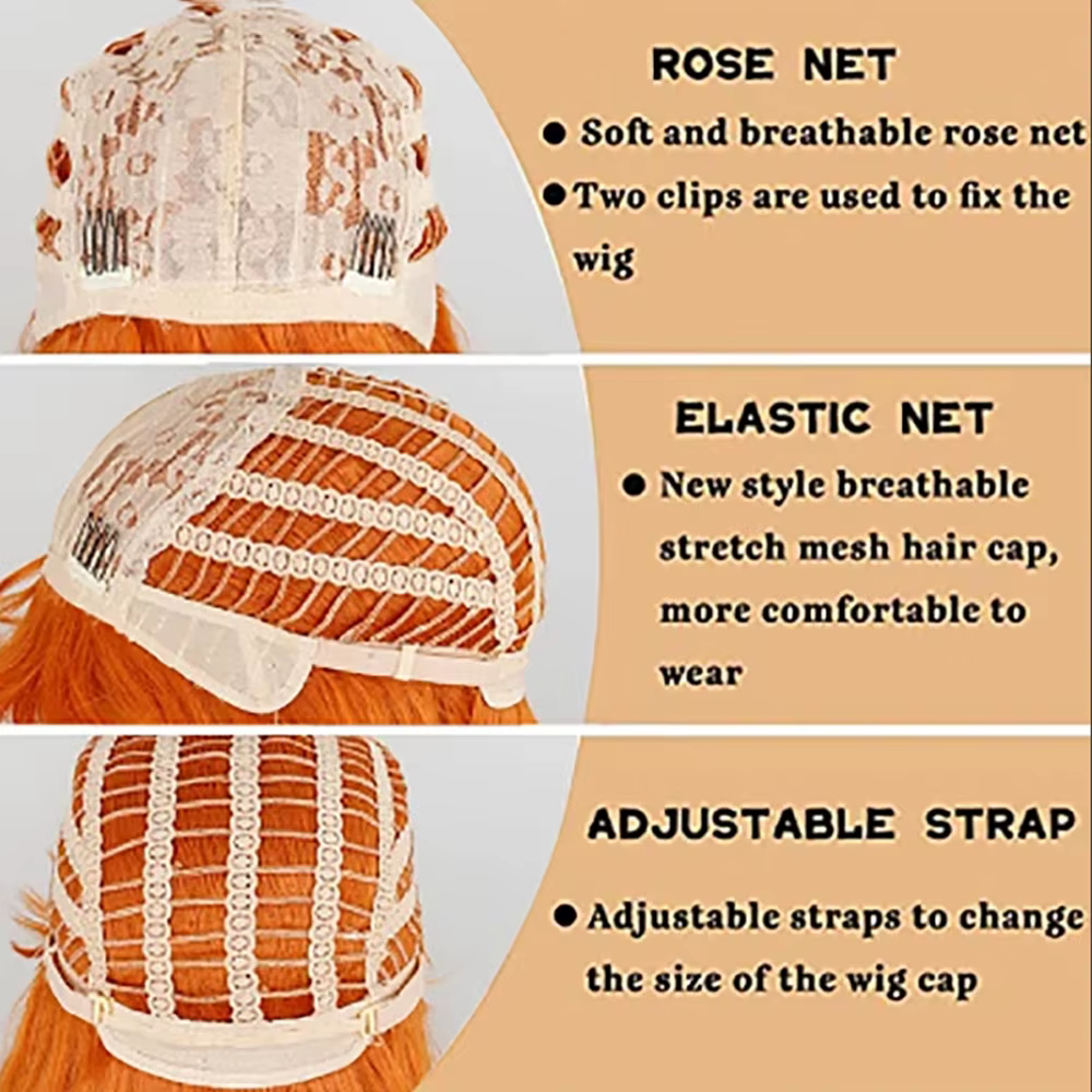 HAIRJOY cheveux synthétiques femmes rose BOB perruques courte bouclée résistant à la chaleur perruqu