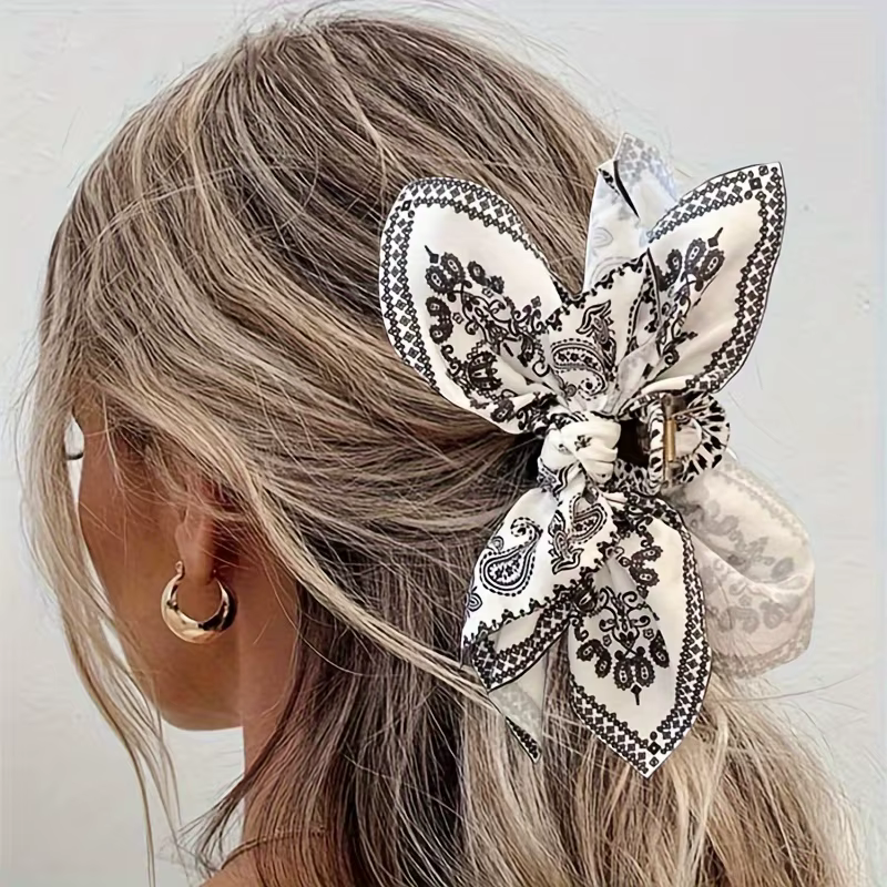 Pince d'amour en forme de fleur de cajou Double face, 1 pièce, pince requin à nœud, accessoire pour 