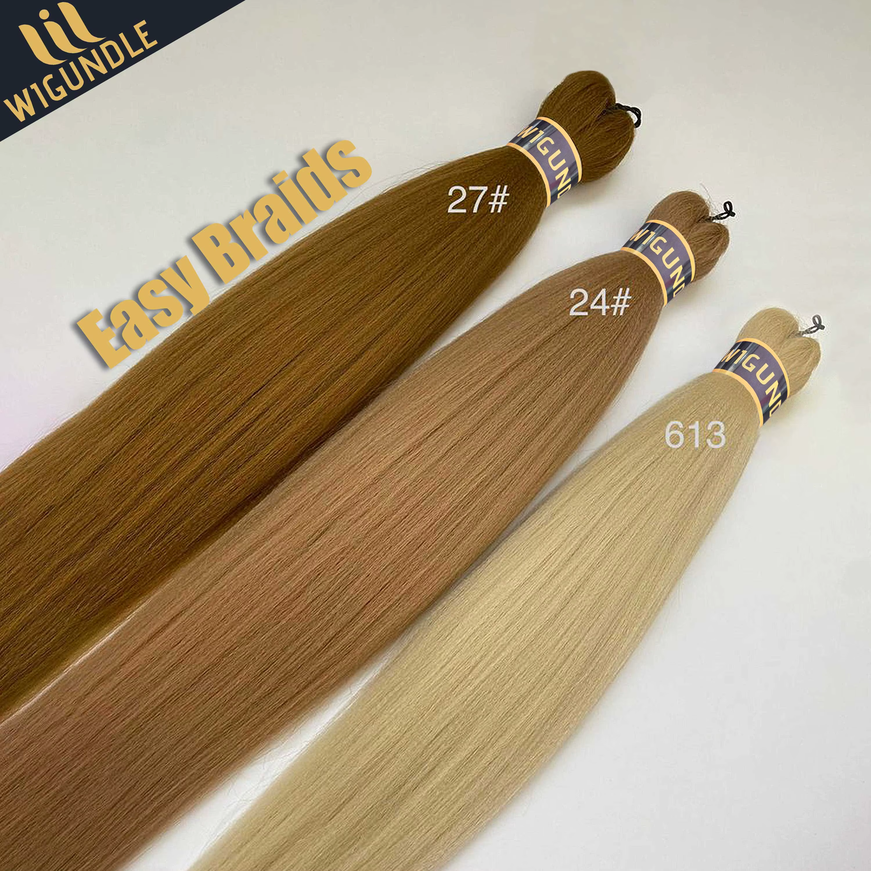 Wigundle Extensions de cheveux pour femmes boîte torsion tresses facile Crochet cheveux EZ pré-étiré