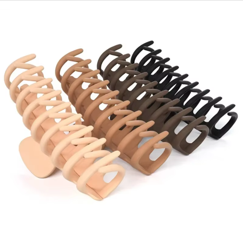 Lot de 1/2/3/4/6 grandes pinces à cheveux géométriques pour femmes, épingles à cheveux croisées mate