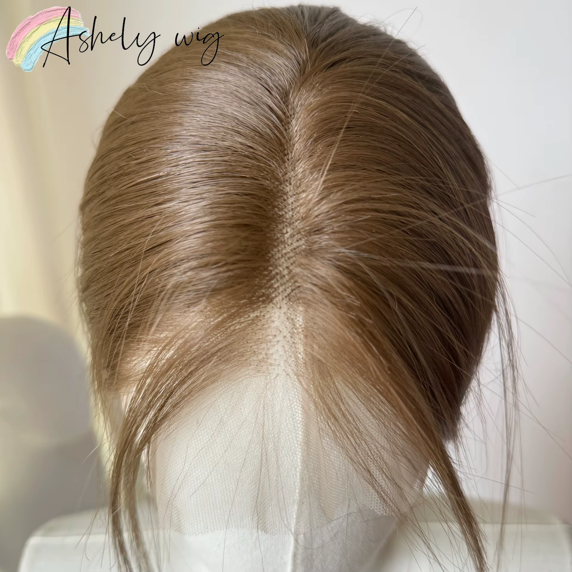 Perruque avant en dentelle brune pour femme, cheveux longs et raides, haute qualité, degré de chaleu