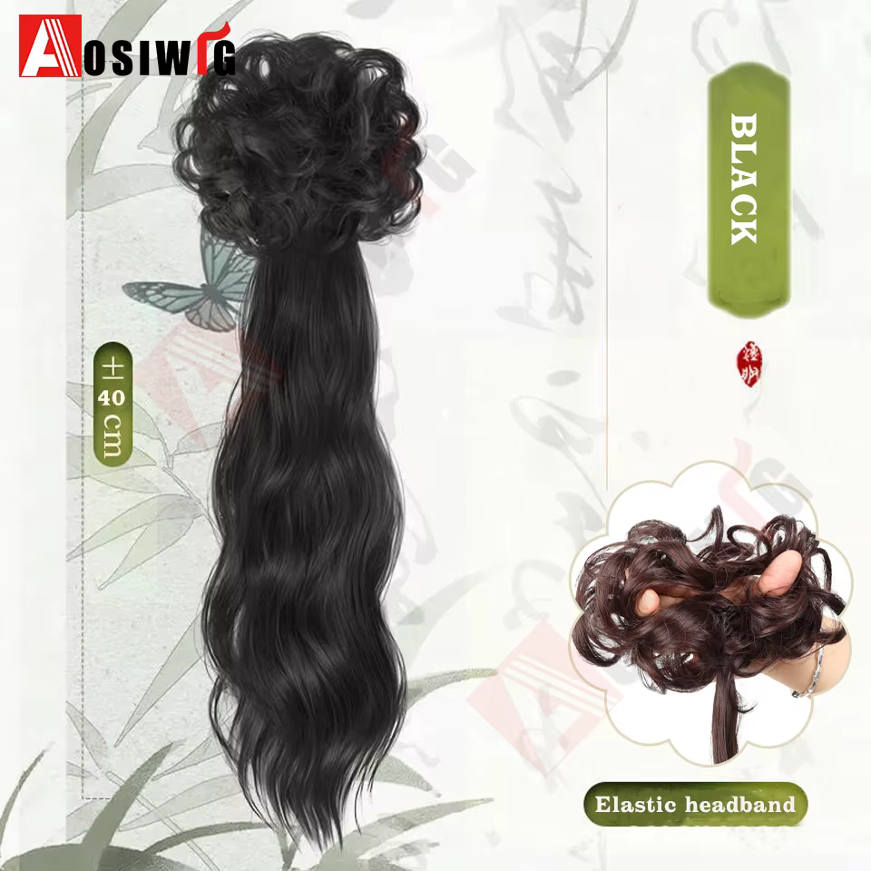 Extensions de queue de cheval tressées synthétiques pour femmes, pince à griffes avancée, papillon, 