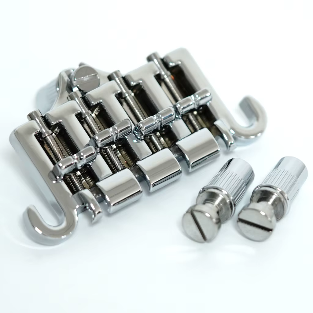 Cordier de pont de basse chromé, 3 points, 4 cordes, GBS, EP, JEParts
