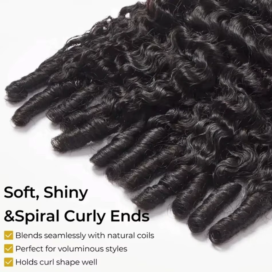 12A Extensions de cheveux bouclés birmans, mèches de cheveux humains vierges bruts non traités, tiss