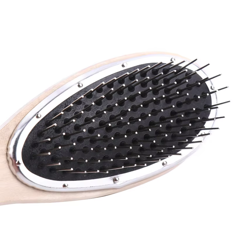 Brosse professionnelle pour perruque, peigne en acier antistatique pour la formation des Extensions