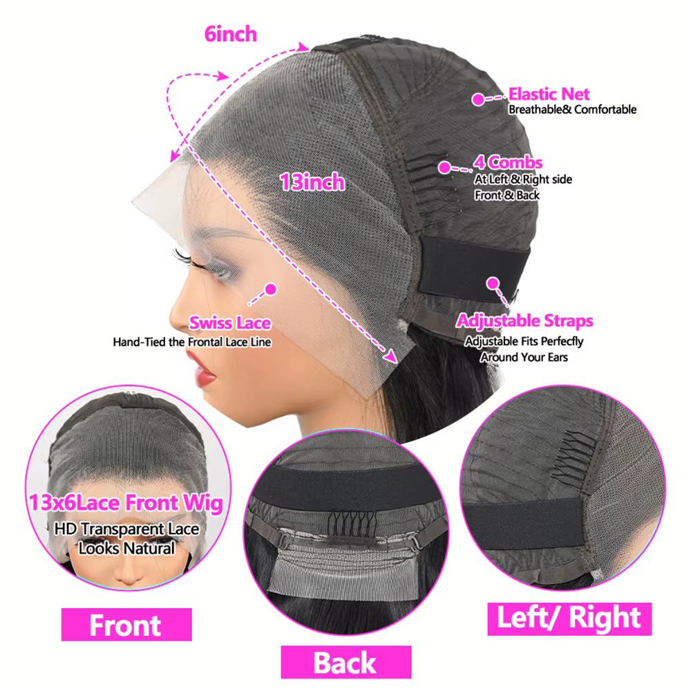 13x6 Straight Perruques Cheveux Humains 30 Inch Wigs Human Hair Perruque Brésilienne Human Hair Wigs
