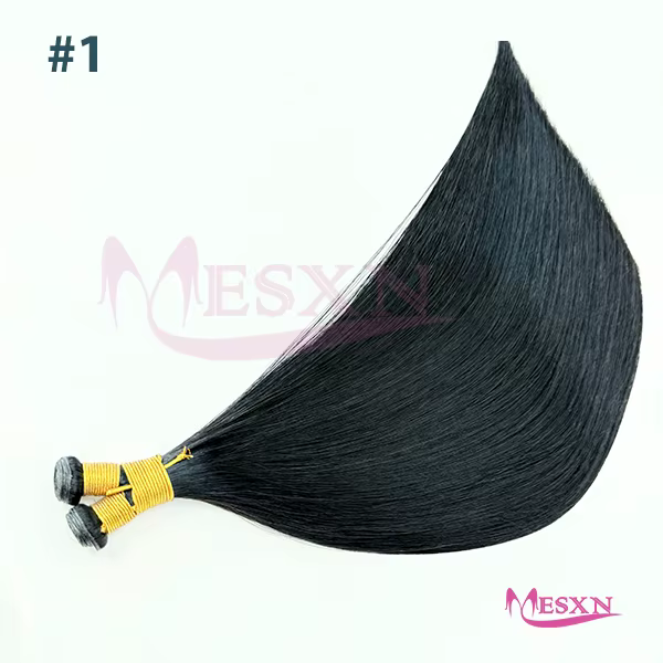 MESXN Nouvelles Extensions de Cheveux Naturels Genius Hair Wefts – Tissages de Cheveux Humains Vérit