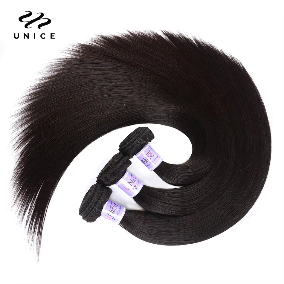 Tissage en lot malaisien naturel – UNice Kysiss Series, cheveux vierges, couleur naturelle, 8-30 pou
