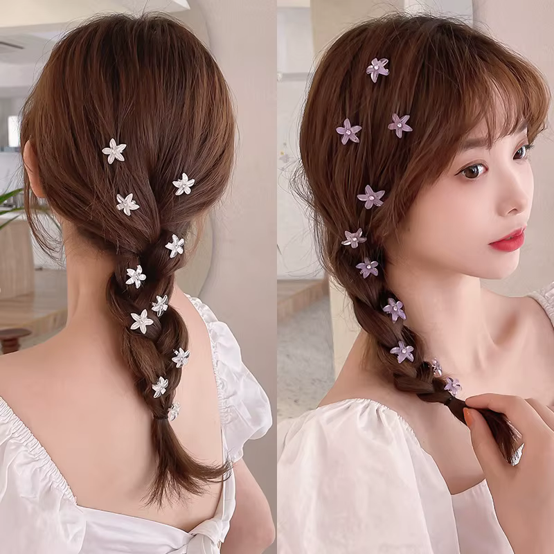 Épingles à cheveux princesse pour filles, 10 pièces, nouvelle fleur, jolie boucle, couvre-chef pour