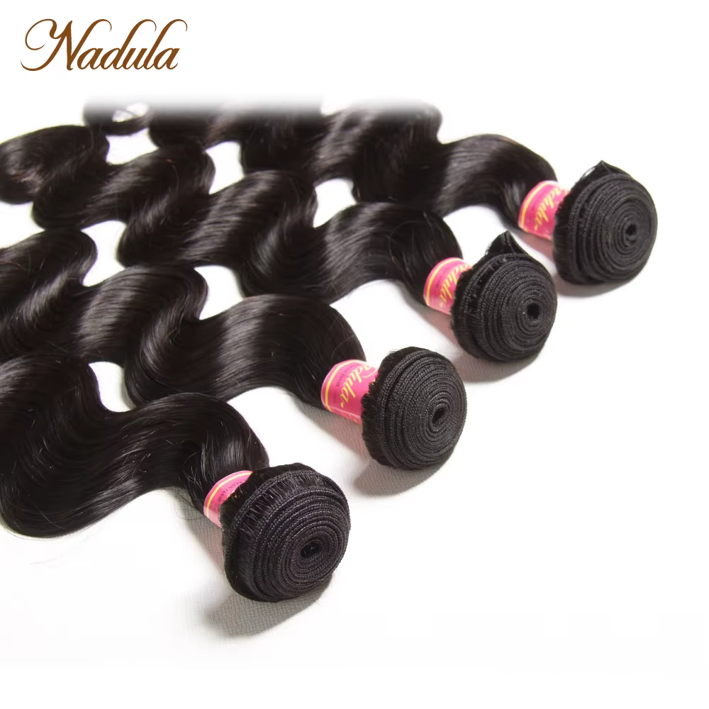 Nadula Hair Body Wave 4 pièces/lot, mèches brésiliennes 100% cheveux humains, extensions de cheveux 
