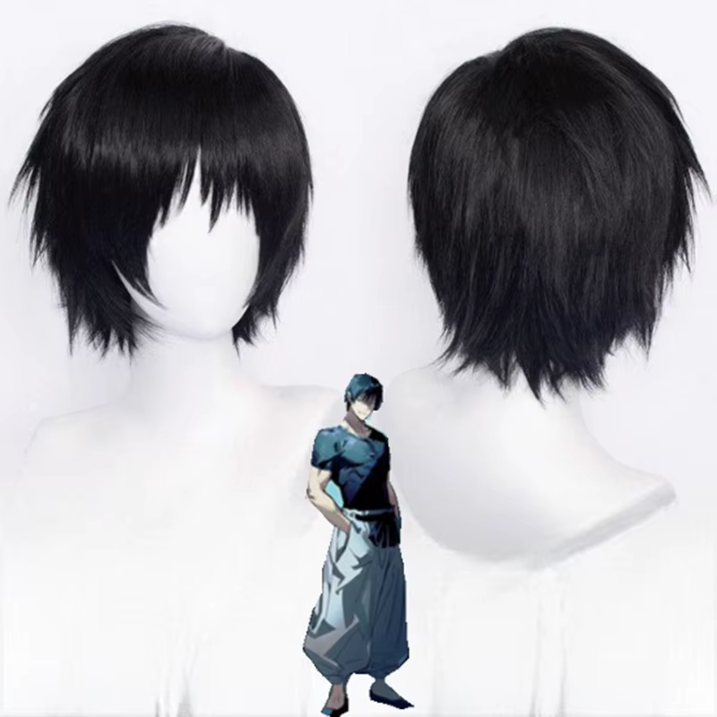 Fushiguro Toji rôle cheveux courts Anime Jujutsu Kaisen personnage modélisation perruque homme Match