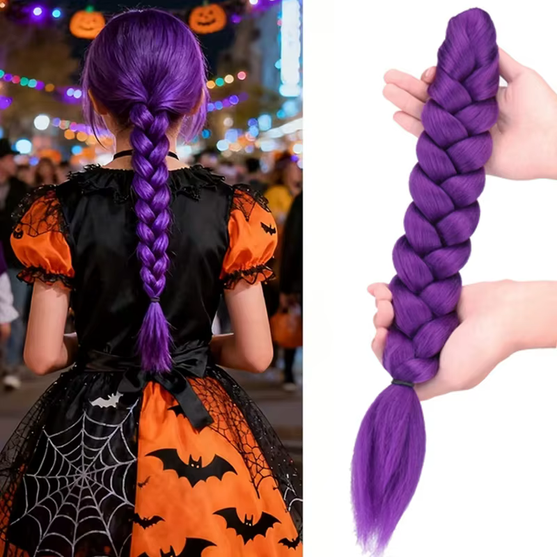 Extension de queue de cheval de Style Clip pour femmes avec pince à griffes-tresse moelleuse instant