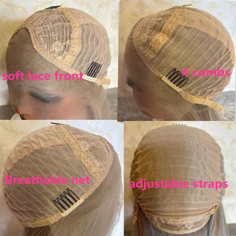 Perruque sans colle perruques de haute qualité longue perruque ondulée bouclée profonde Ombre blond 