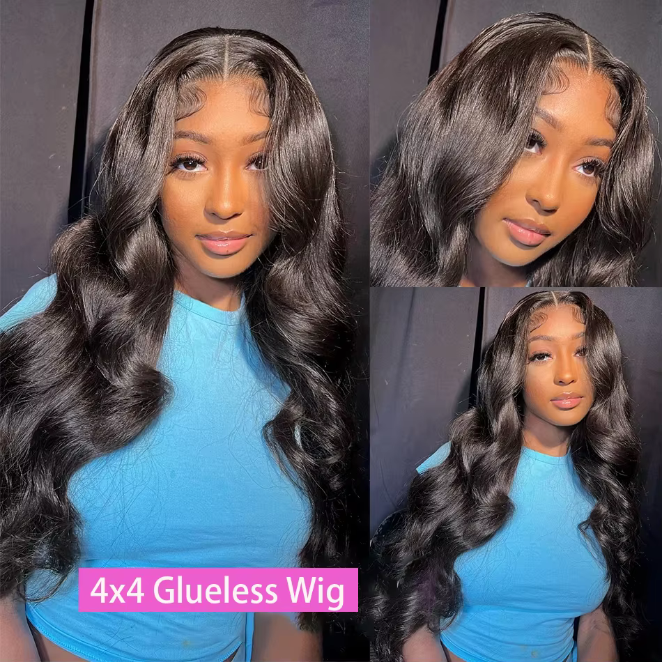 Perruques en cheveux humains ondulés 13x6 13x4 de 30-40 pouces pour femmes noires, perruques sans co