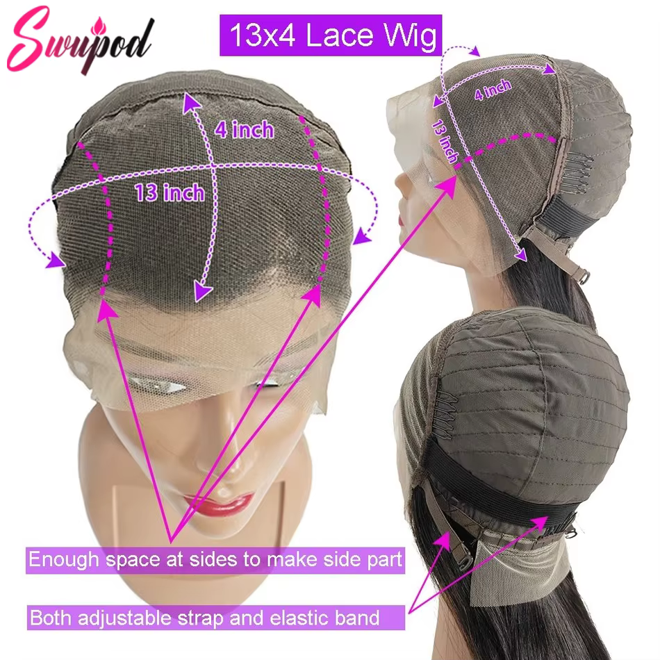 30 40 pouces 250% 13x6 HD dentelle frontale perruque pour les femmes 13x4 avant vague profonde crépu