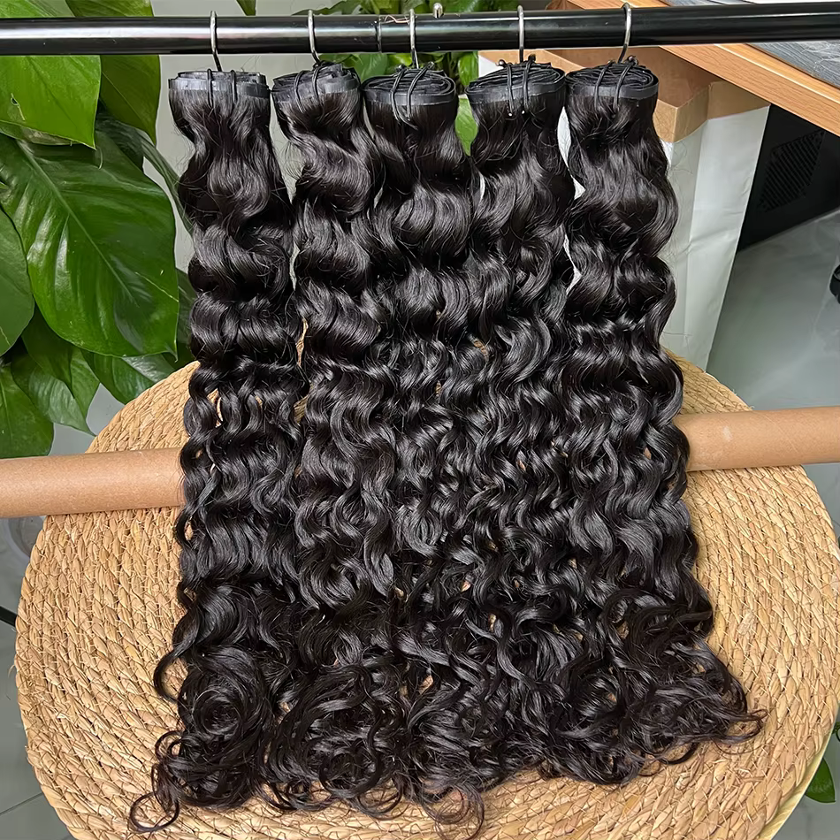 Yiwigs-Extensions de cheveux bouclés à clipser sans couture, trame en PU, ensembles de tête complets