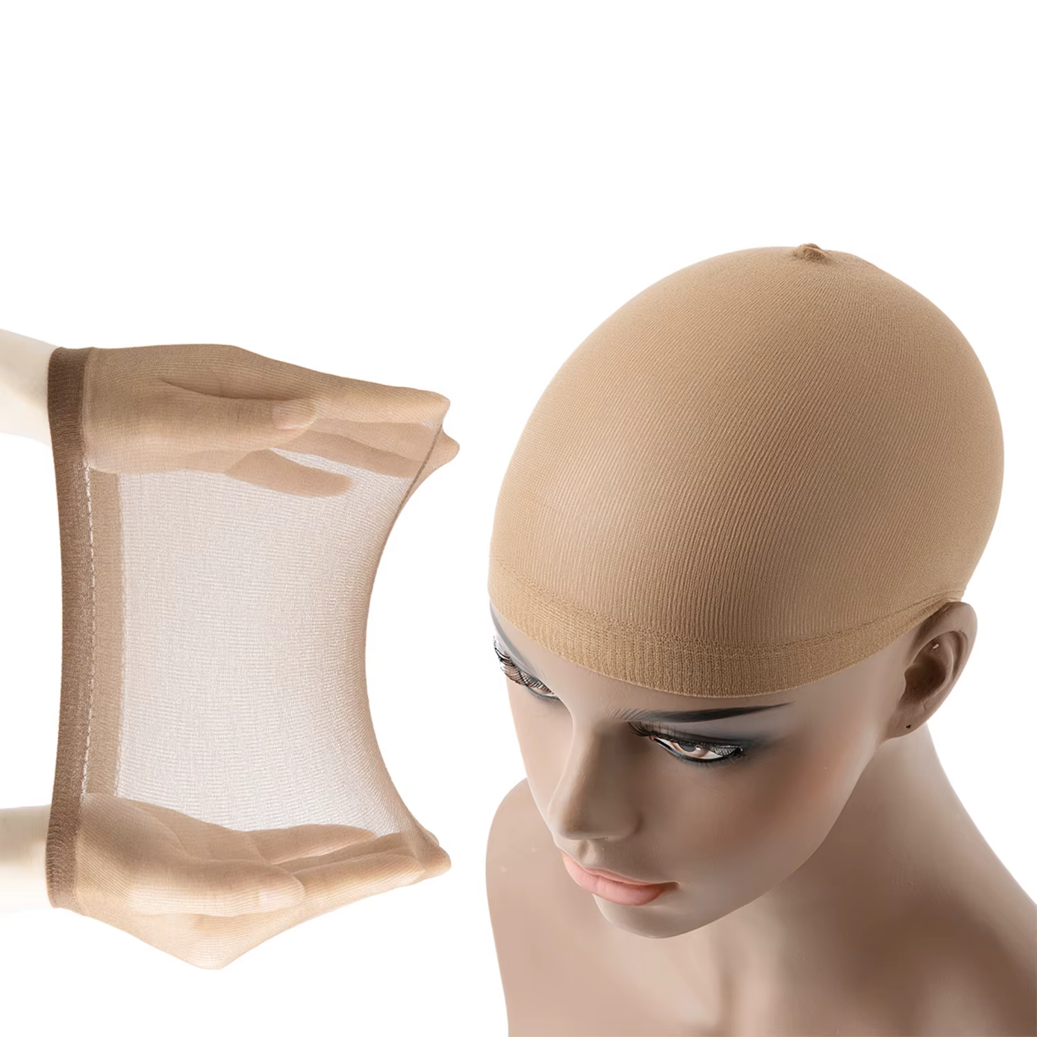 Bonnets de perruque en maille extensible pour cosplay, filets à cheveux tissés, casquettes de perruq