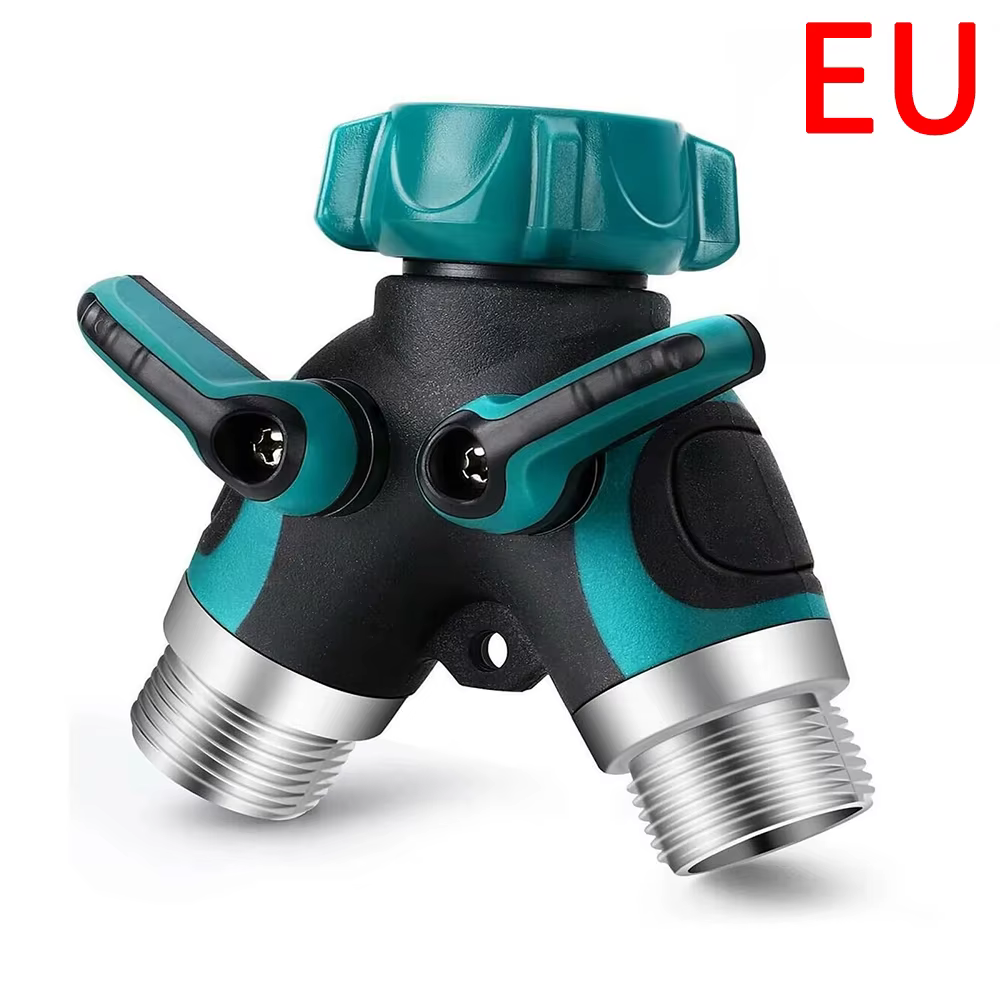 Séparateur de tuyau en alliage de Zinc de Type Y, Joint à Double voie, inverseur à deux robinets div