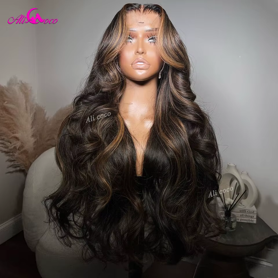 Perruque Lace Closure Wig Body Wave Naturelle, Cheveux Humains, 5x5, 13x4, 13x6, Pre-Plucked, à Refl
