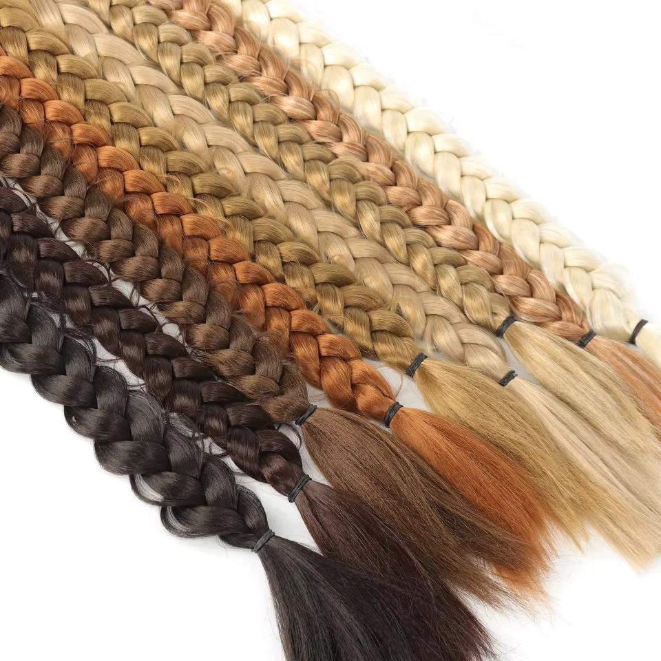 Extensions capillaires synthétiques tressées longues de 24 pouces pour femmes, accessoires capillair