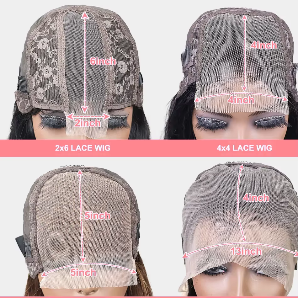 Perruque Bob en cheveux humains, densité 200%, frontale en dentelle HD 13x4, courte et droite, pré-é