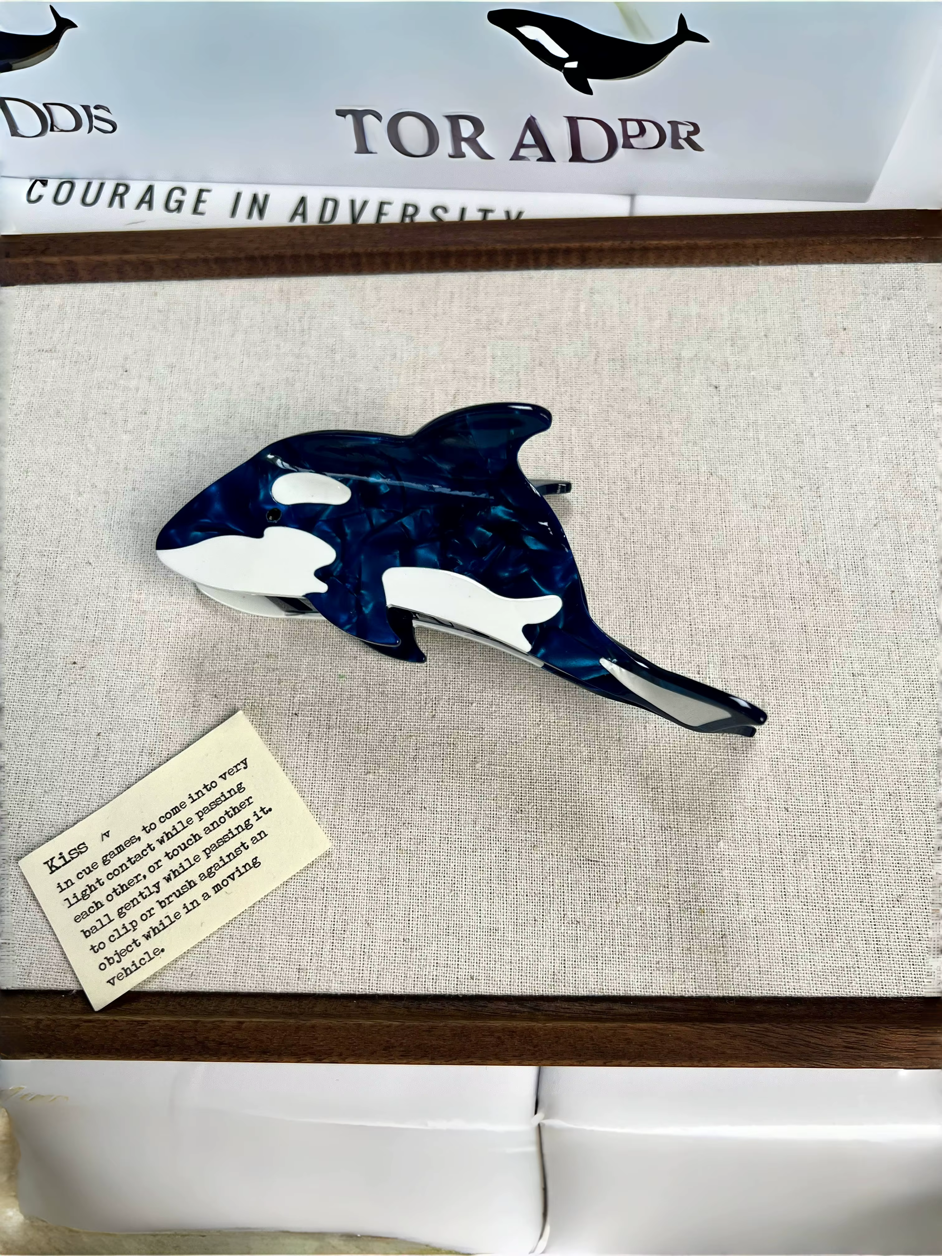 Pinces à cheveux Orca et griffe de crabe. Style d'île unique et décontracté. Acétate, fait main. Hau