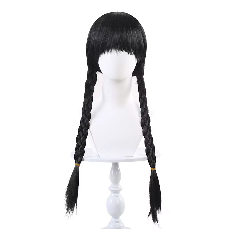 Costume de cosplay Wednesday Addams, 2 styles, uniforme Nevermore, robe en tulle noir, taille plus X