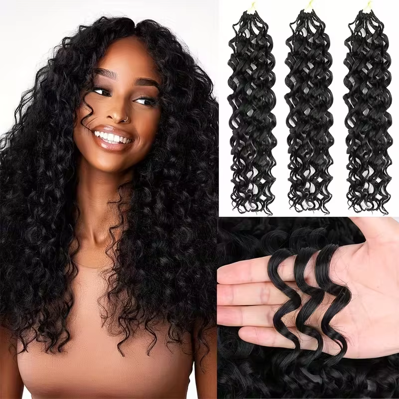 Extensions de cheveux humains au crochet, sans nœuds, pré-séparées, sans perte, invisibles, pour tre