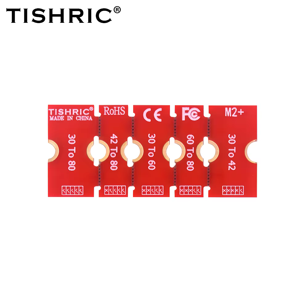 TISHRIC M.2 adaptateur d'extension SSD M2 disque SSD 2230 2242 2260 à 2280 support d'extension carte