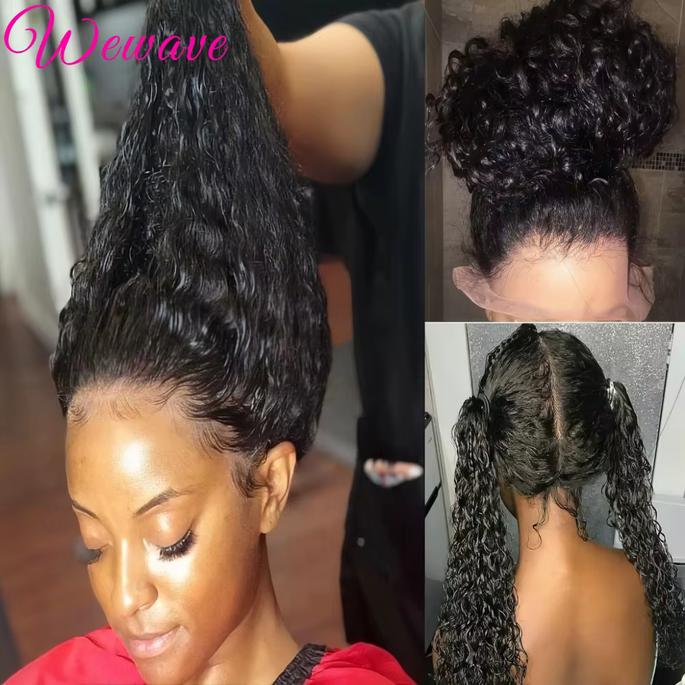 Perruque Invisible 360 HD en Dentelle Complète Cheveux Humains Sans Colle Pré-Coupée Densité 200 Bou