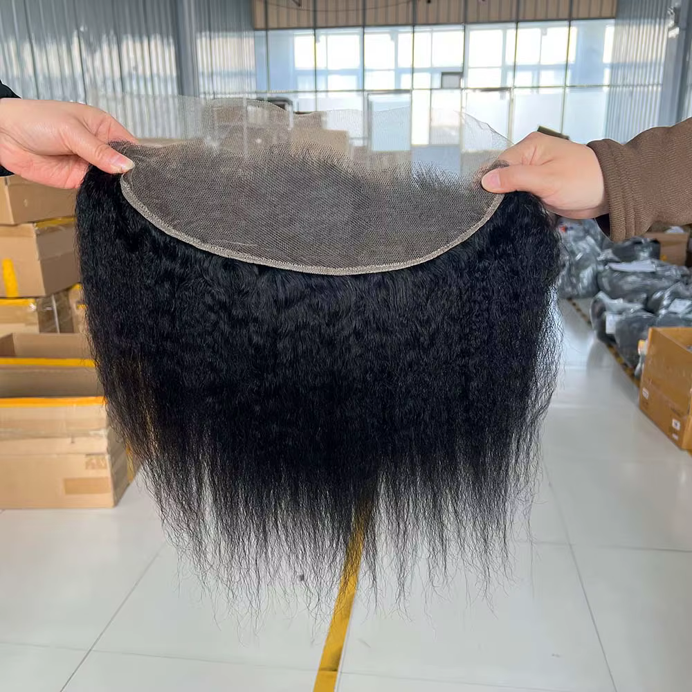 Soldes Exceptionnelles : Lots de Cheveux Raides Kinky avec Closure Frontale HD Transparente et Bundl