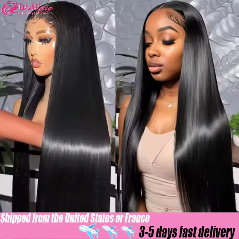 30 40 pouces 13x4 13x6 Hd dentelle frontale perruque cheveux humains perruques droites noir perruque