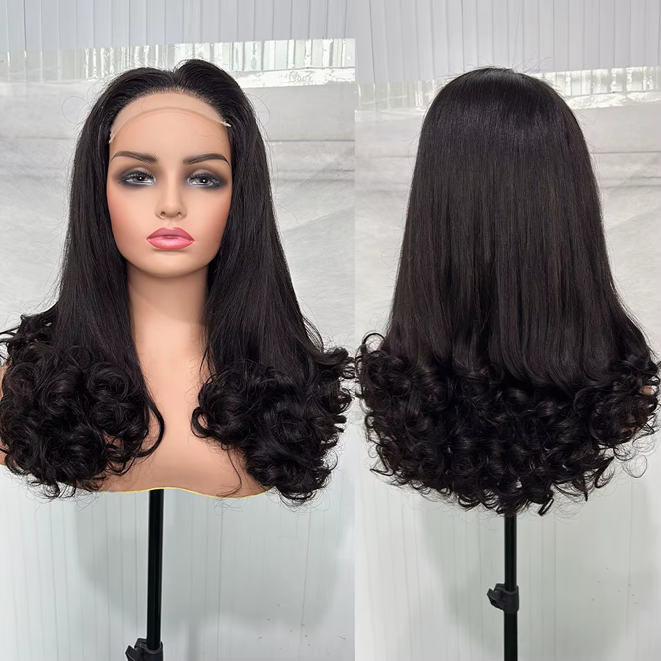 12A Double dessiné oeuf de printemps bouclés vierge perruques de cheveux humains 5x5 HD dentelle san